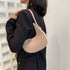 Women's Crocodile Grain Underarm Bags Felt Fashion Shoulder Bag Cute Simple Handbags Female Purses